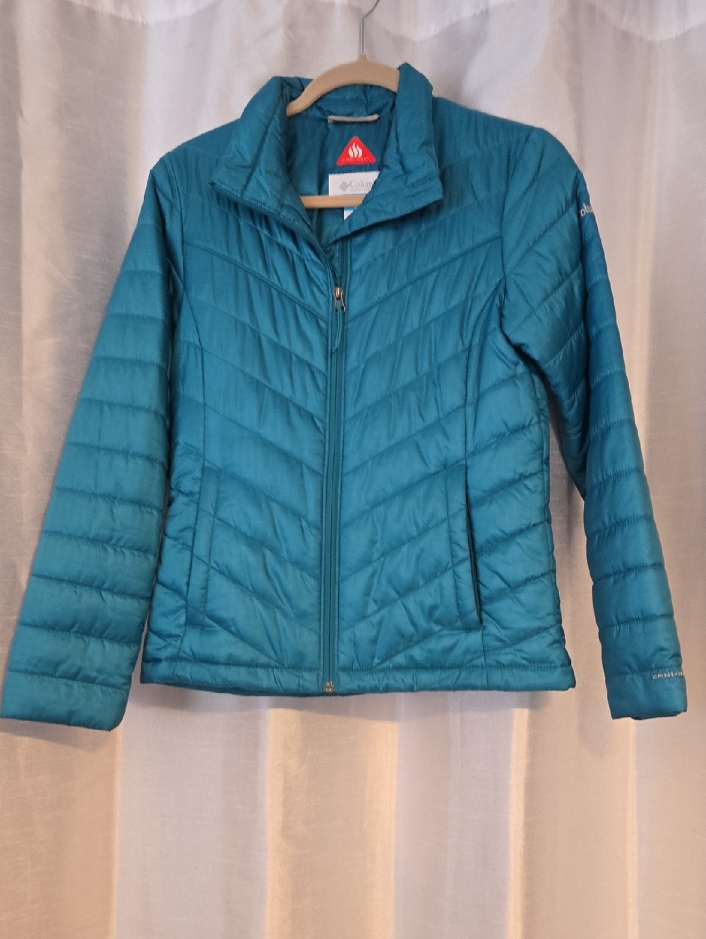 Columbia Women's Teal Quilted Puffer Jacket